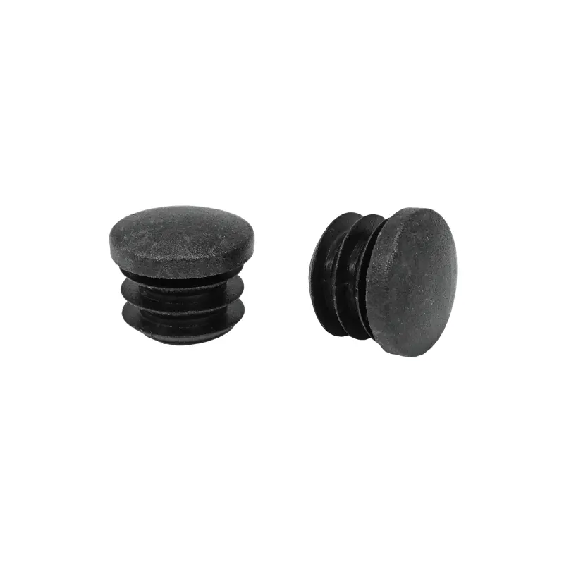 Bouchon Embout De Cintre Noir (Paire Sur Carte)