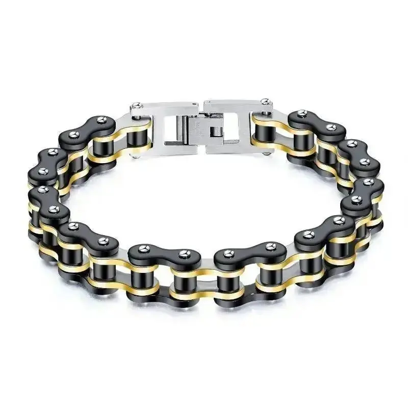 Bracelet en chaîne de moto en acier inoxydable