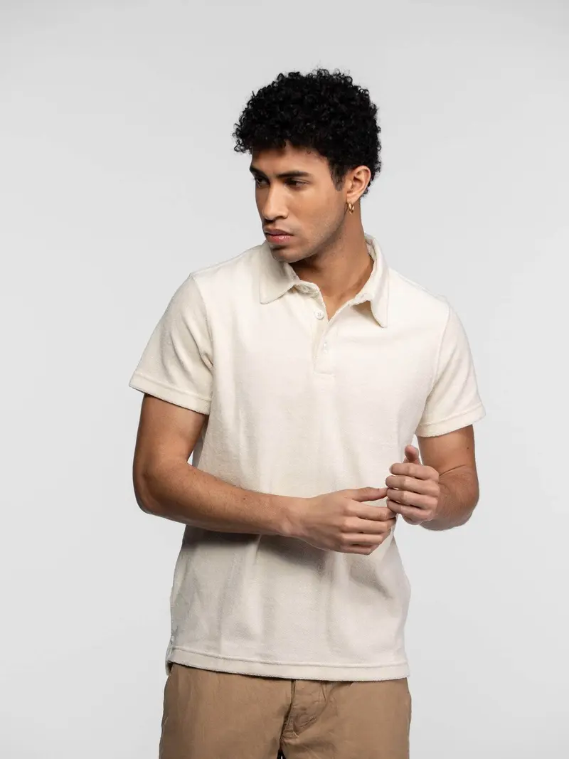 Brody - Polo eponge homme