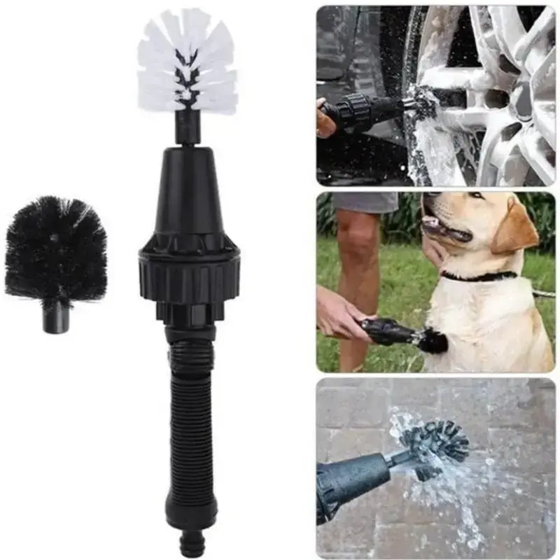 Brosse de nettoyage rotative a pression d'eau