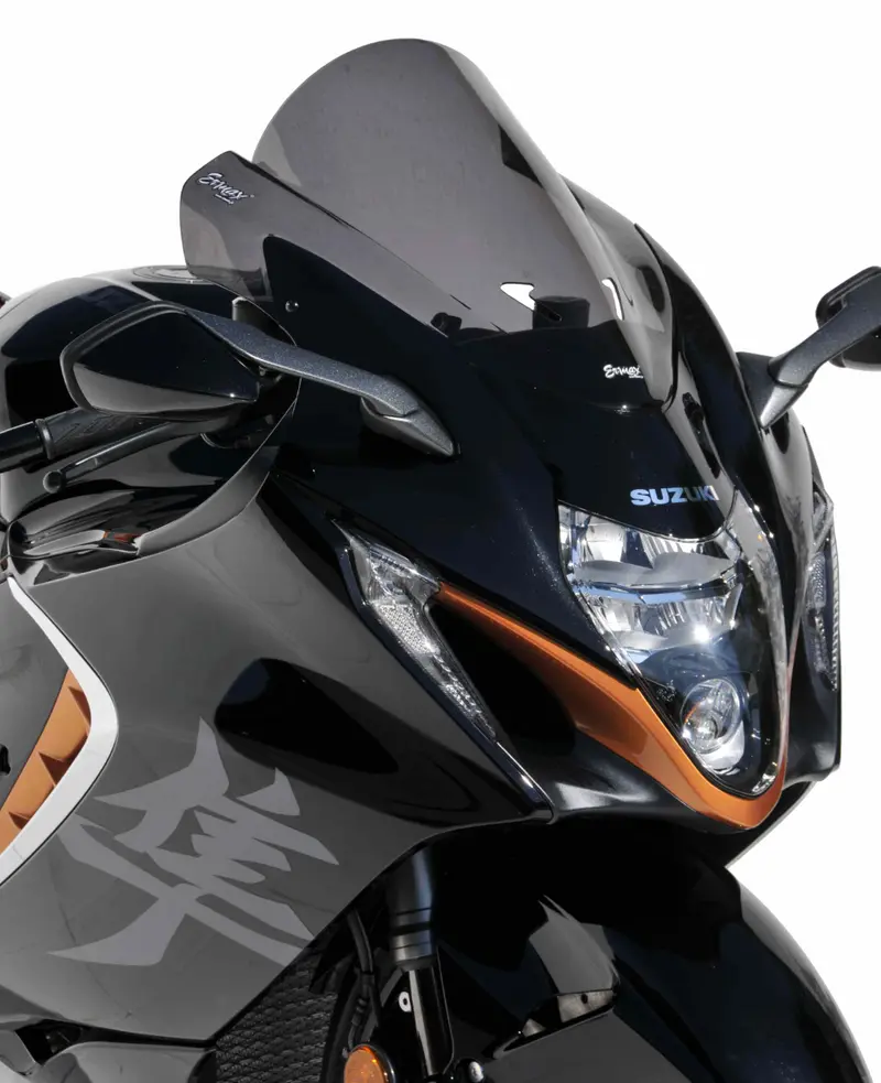 BULLE AÉROMAX HAYABUSA 1300GSX-R 2021 À 2025 NOIR CLAIR ERMAX / RE0704Y86-03