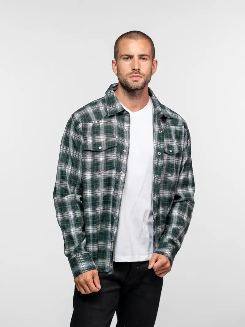 Burns - Chemise flanelle homme