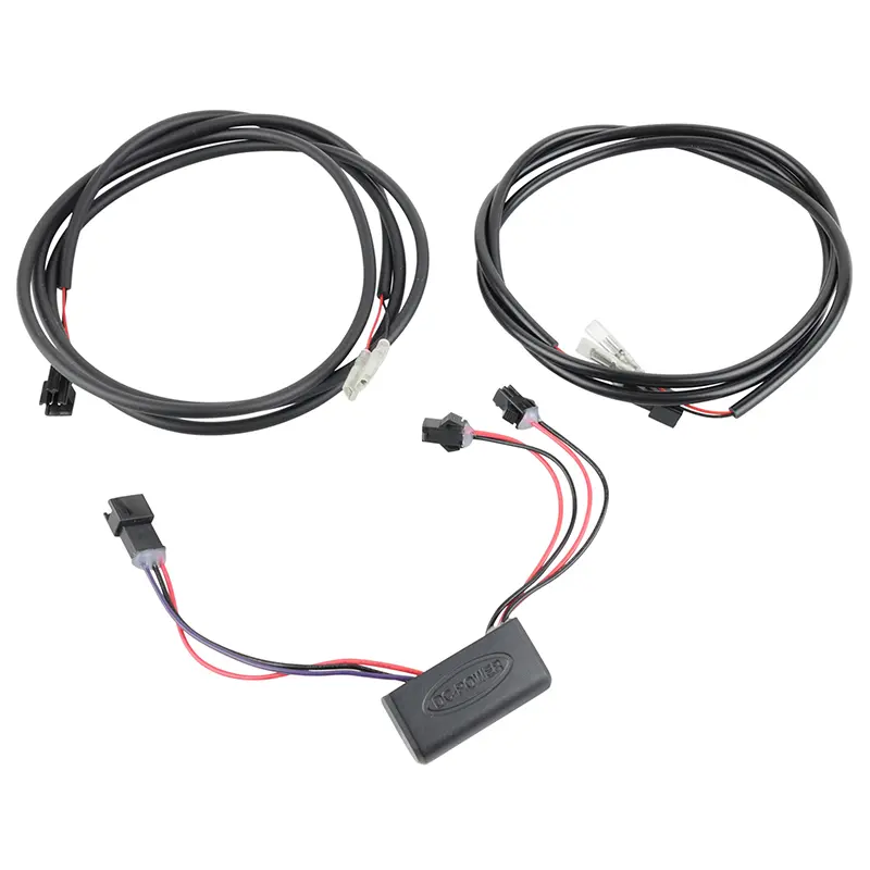 Câble Éclairage Avant-Arrière Leader Fox Pour Sandy Avant L1000 mm, Arrière L1300 mm (Compatible Batterie Zz586,Zz602,Zz702,Zz701)