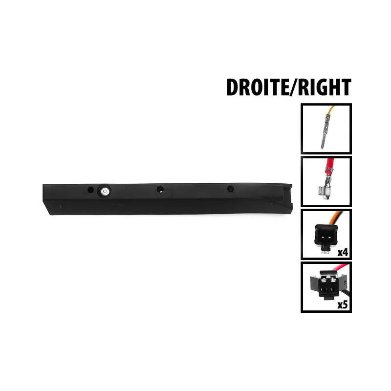 Cache lateral deck droite complet Dualtron Ultra