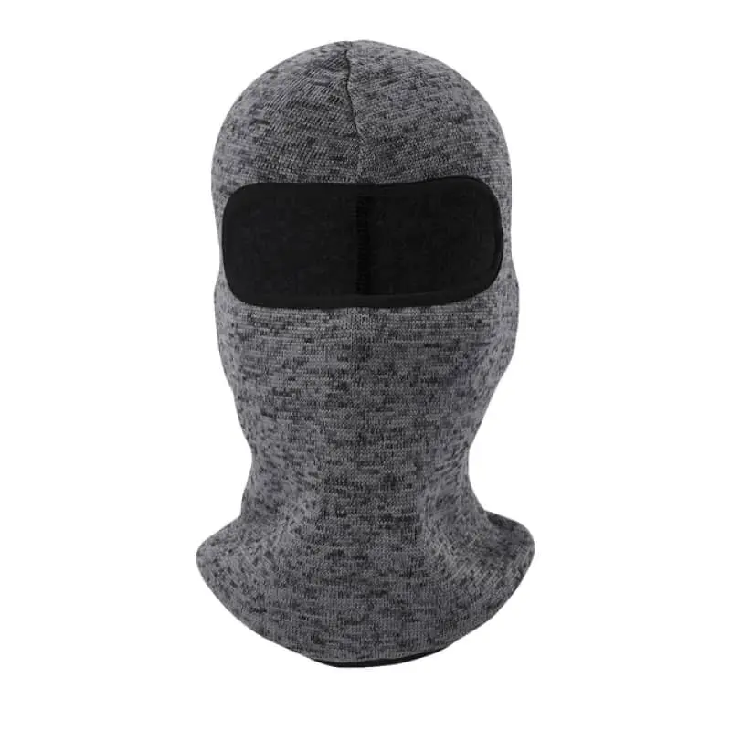 Cagoule moto grise et noire