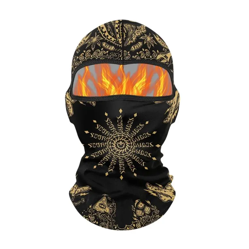 Cagoule moto - Rosace dorée