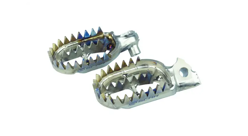 Cale-Pieds Titane SCAR Yamaha – Grip Maximum Moto Cross Enduro YZ YZF WR