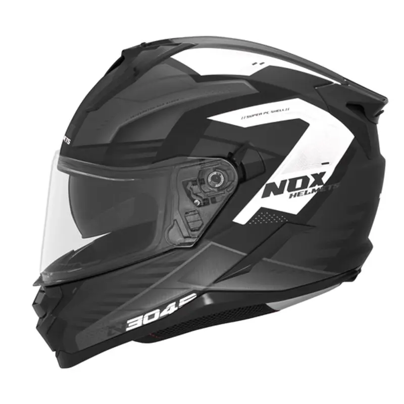 Casque intégral - Carver Noir mat & Blanc