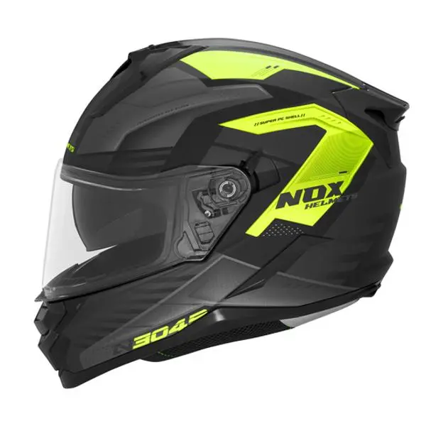 Casque intégral - Carver Noir mat & Jaune