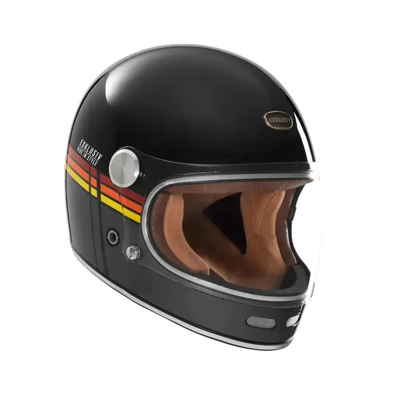 Casque intégral - Duke 2 Flat noir rouge orange jaune