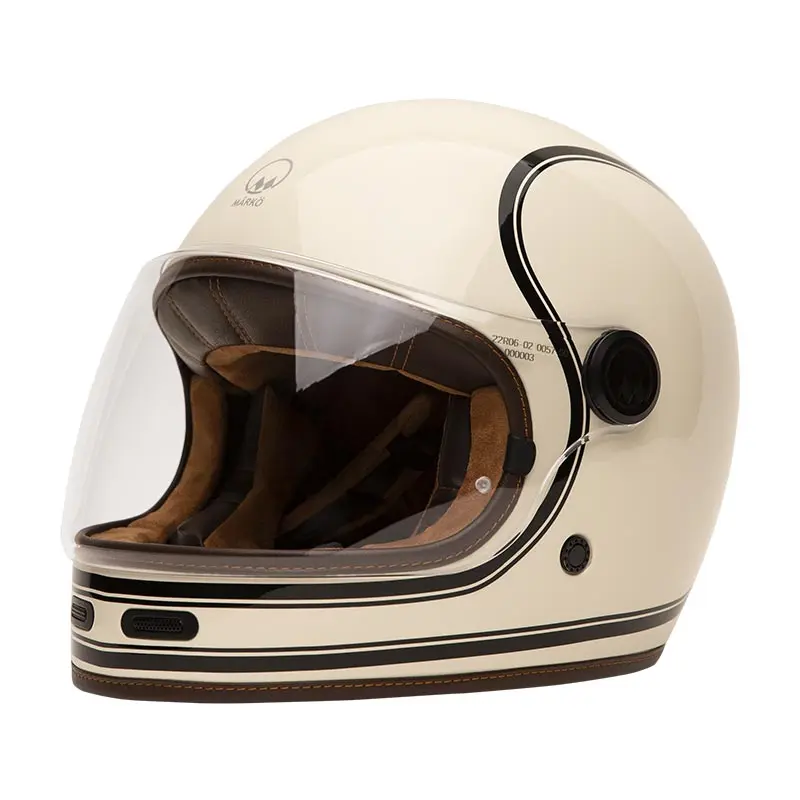 Casque Intégral FULL MOON 2 Crème/Noir | Mârkö