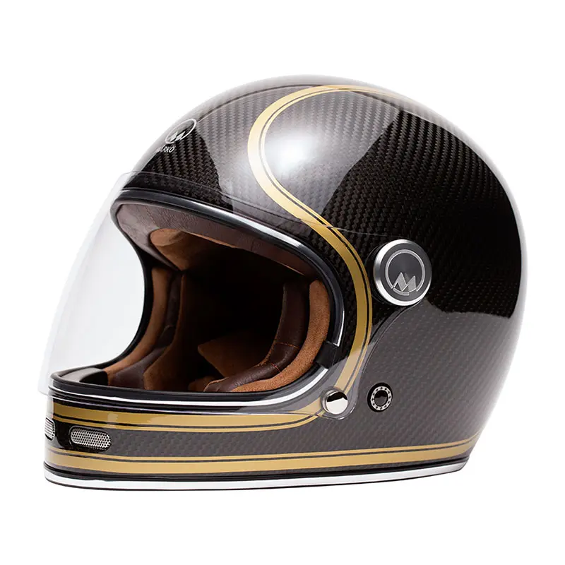 Casque Intégral FULL MOON CARBON Noir/Or | Mârkö