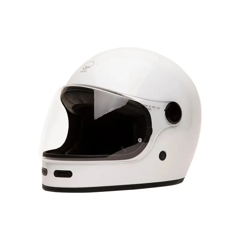 Casque  Intégral Vintage | Marko - FULLMOON 2 22.06 Blanc