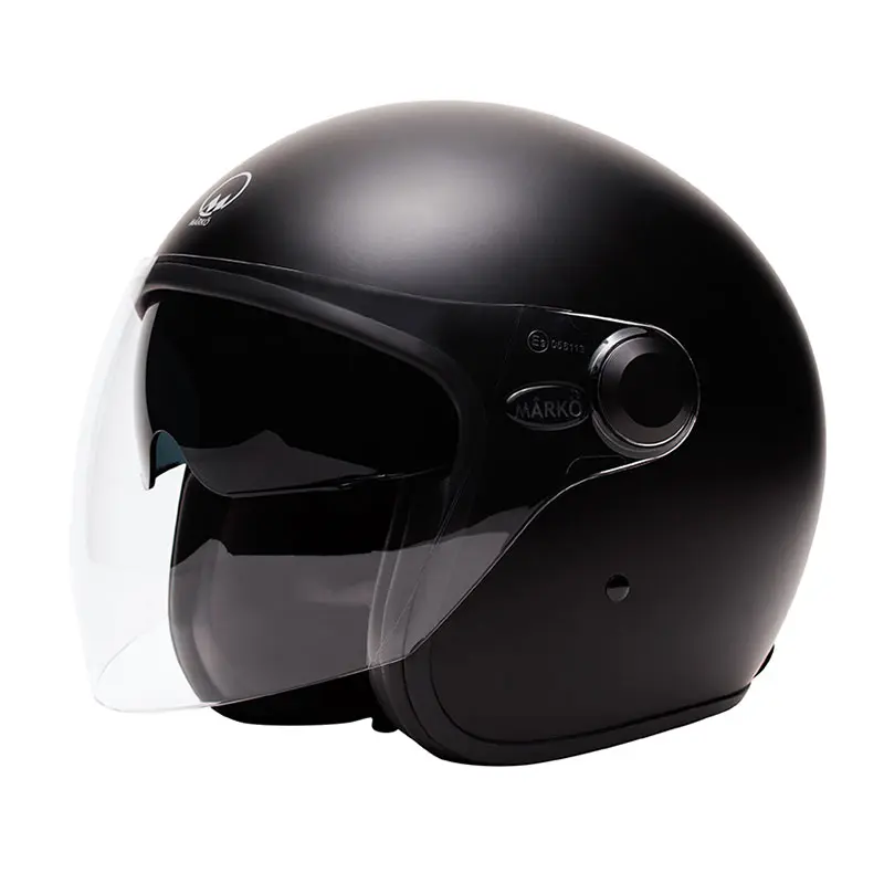 Casque Jet BOREAL (Noir mat) | Mârkö