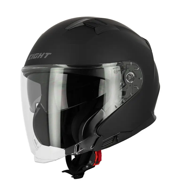 Casque jet moto - Blake noir mat