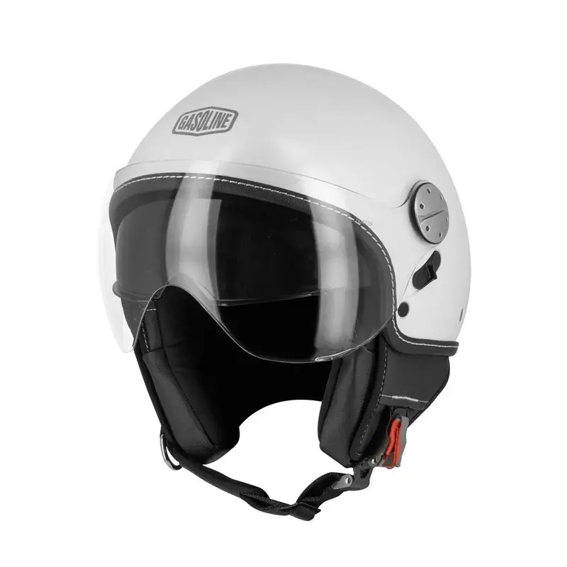Casque jet moto blanc