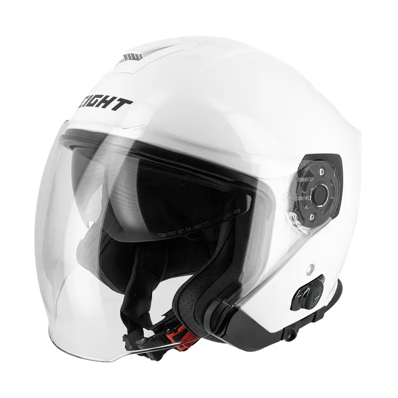 Casque jet moto + Bluetooth - S770 Blanc