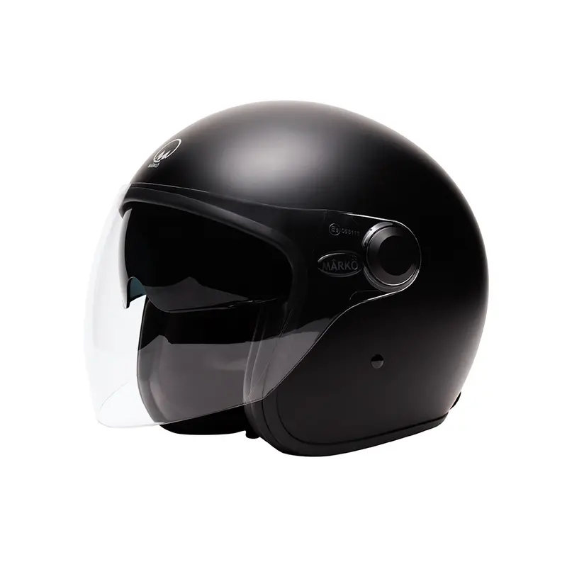 Casque jet moto - Boreal noir mat