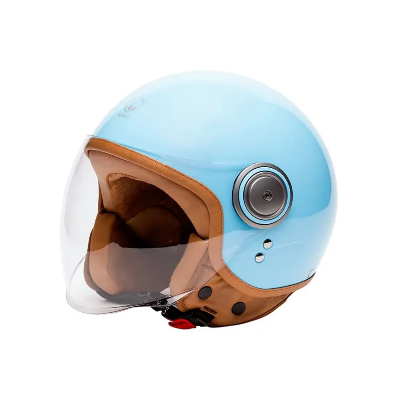 Casque jet moto - Eléments bleu