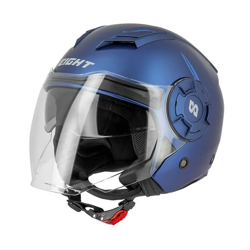Casque jet moto - S749 Bleu Mat