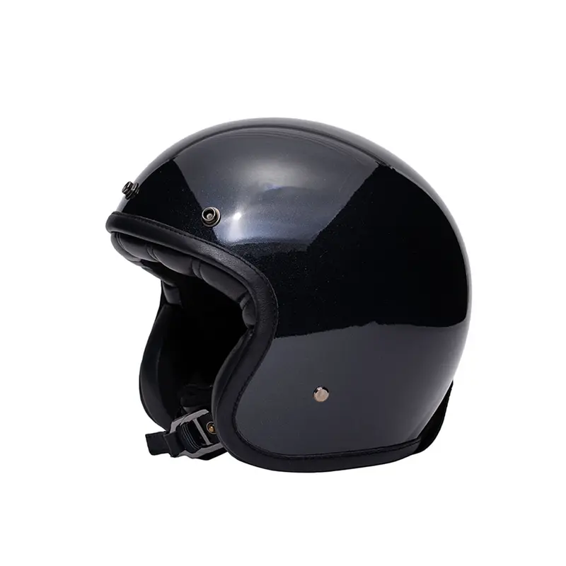 Casque jet moto  -  The Classic noir