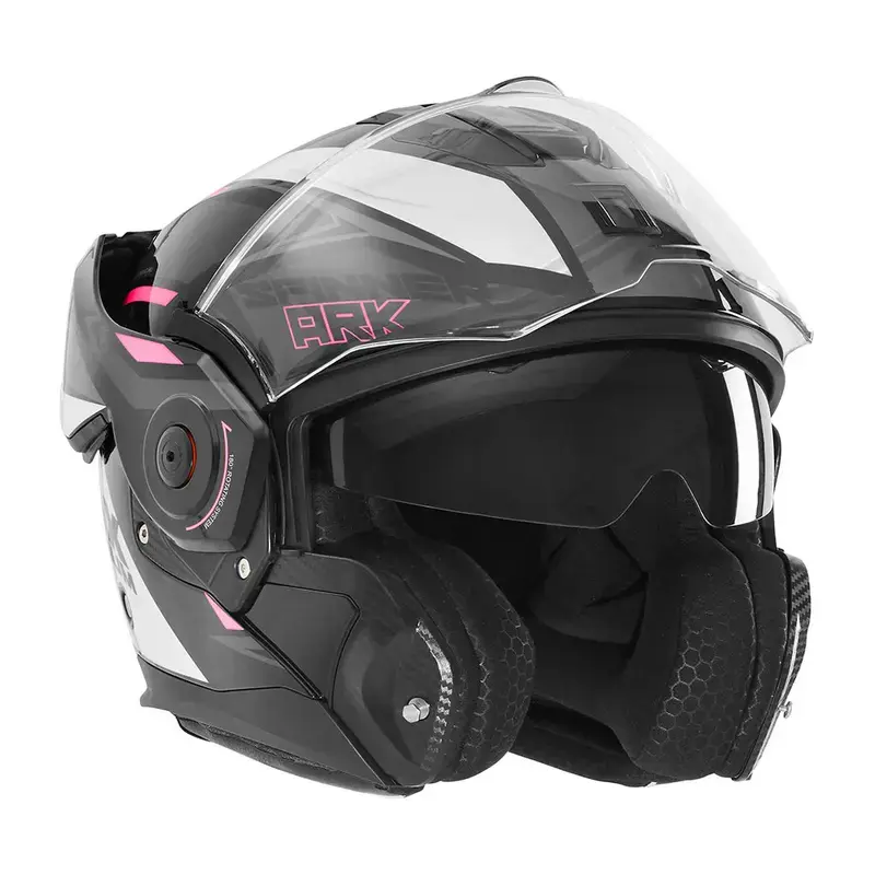 Casque modulable - Ark blanc rose noir