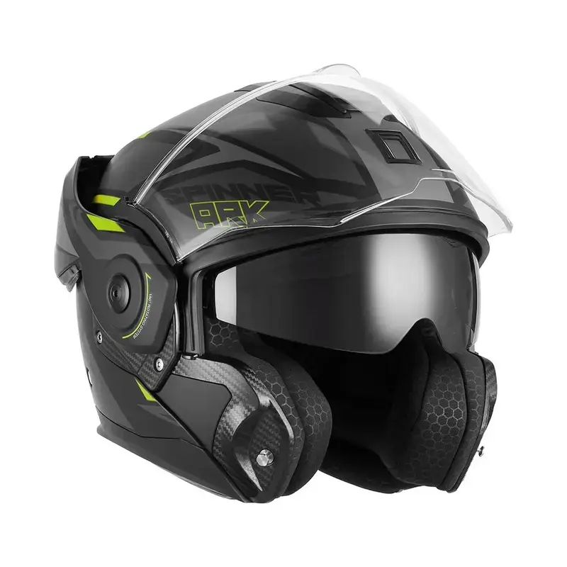 Casque modulable - Ark noir mat jaune