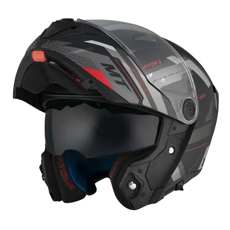 Casque modulable ATOM SV2 BAST D5 -NOIR/GRIS MAT (ECE 22.06)
