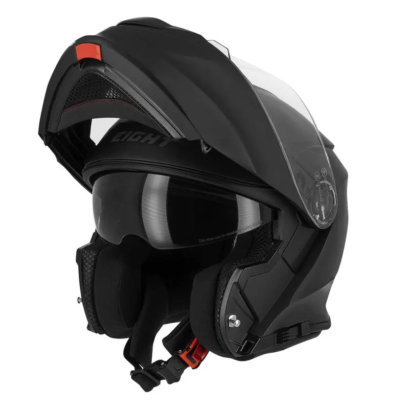 Casque modulable + écran solaire Noir mat | Homologué ECE 22-06
