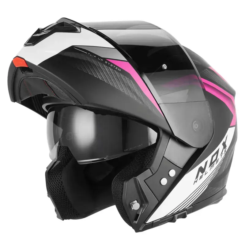 Casque modulable - N968 Shift noir mat blanc rose
