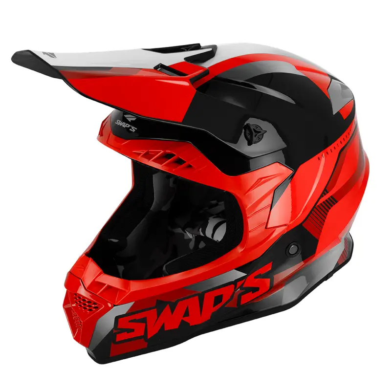 Casque Moto Cross - 2Faster Rouge