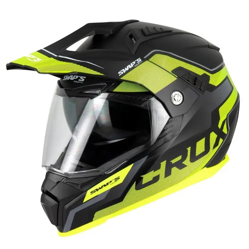 Casque moto cross / enduro - Jaune