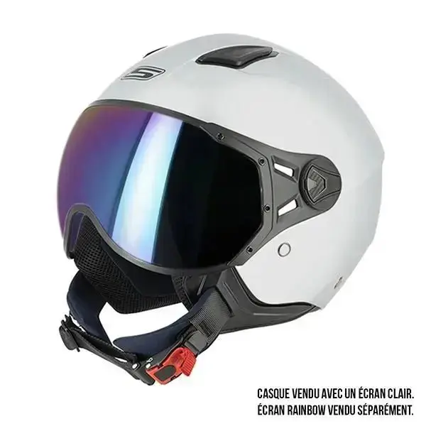 Casque moto Jet  - Aviateur Gris Mat