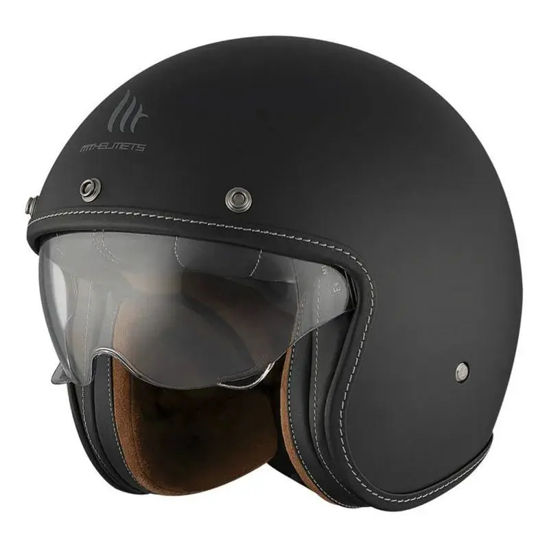 Casque moto jet harley davidson - Noir mat