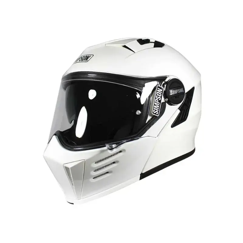 Casque moto modulable - Darksome blanc