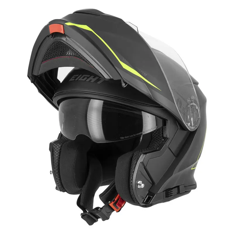 Casque moto modulable + Pinlock - S550 Noir et jaune