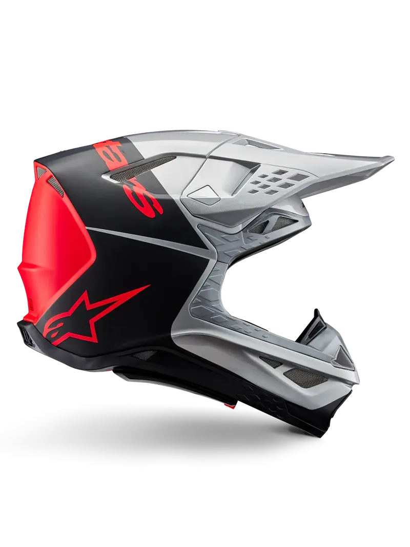 Casque Supertech M10 Flood Noir-Argent ALPINESTARS
