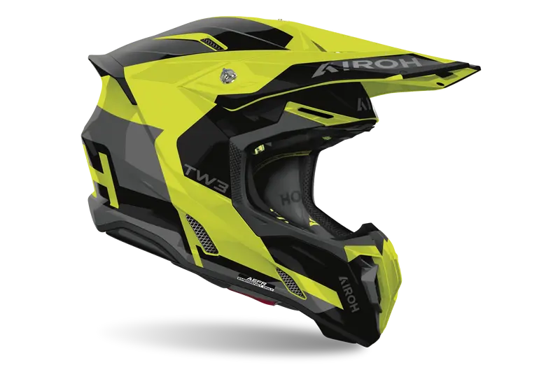 Casque Twist 3  Jaune Gris Noir AIROH