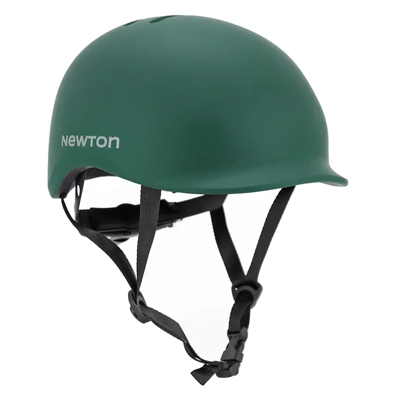 Casque Vélo Adulte Newton Urbain-City Urban Vert Mat In-Mold Avec Visiere Et Lock Taille 58-61 (Vendu En Boite) Éclairage Intégré Sur Molette Réglage