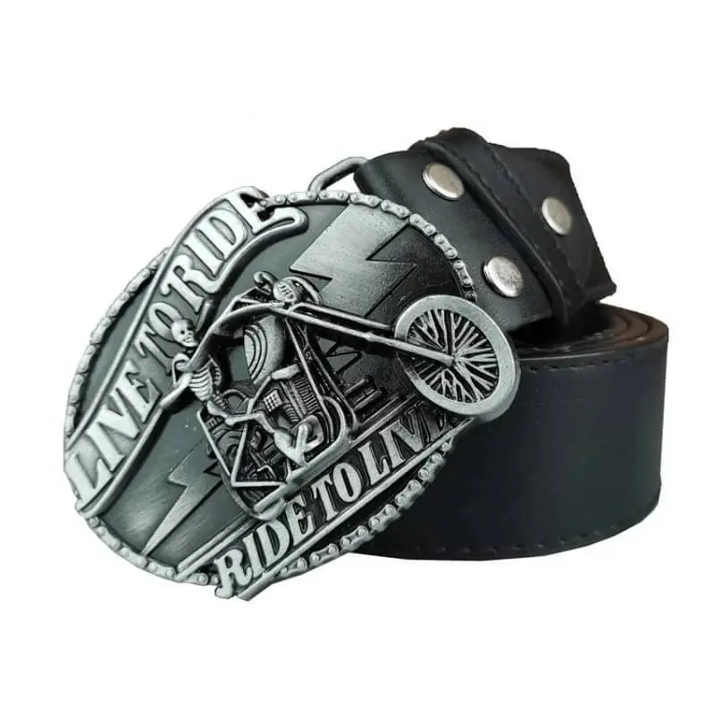 Ceinture biker - Live to ride, Ride to live