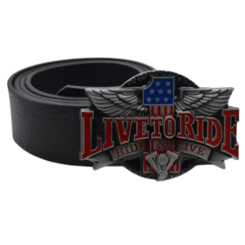 Ceinture biker - Live to ride USA