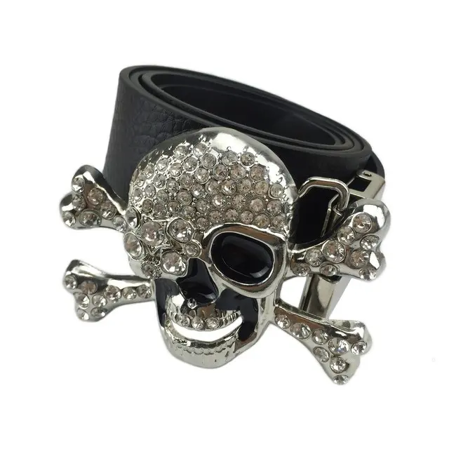 Ceinture biker pour femme - Tête de mort