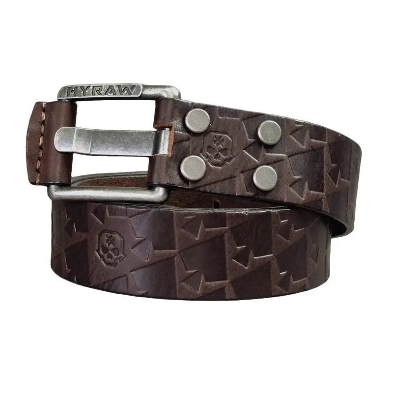 Ceinture cuir marron Brotherhood™ | Guitar Pick Holder™