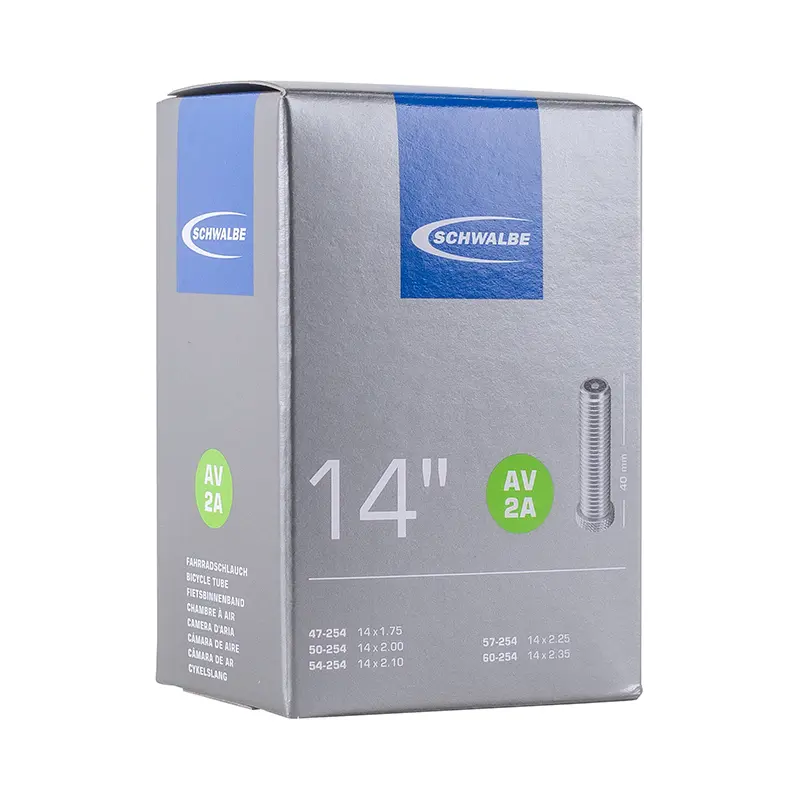 Chambre A Air Vélo 14 X 1.75 Schwalbe Valve Standard (47-254 À 60-254)(Av2A)