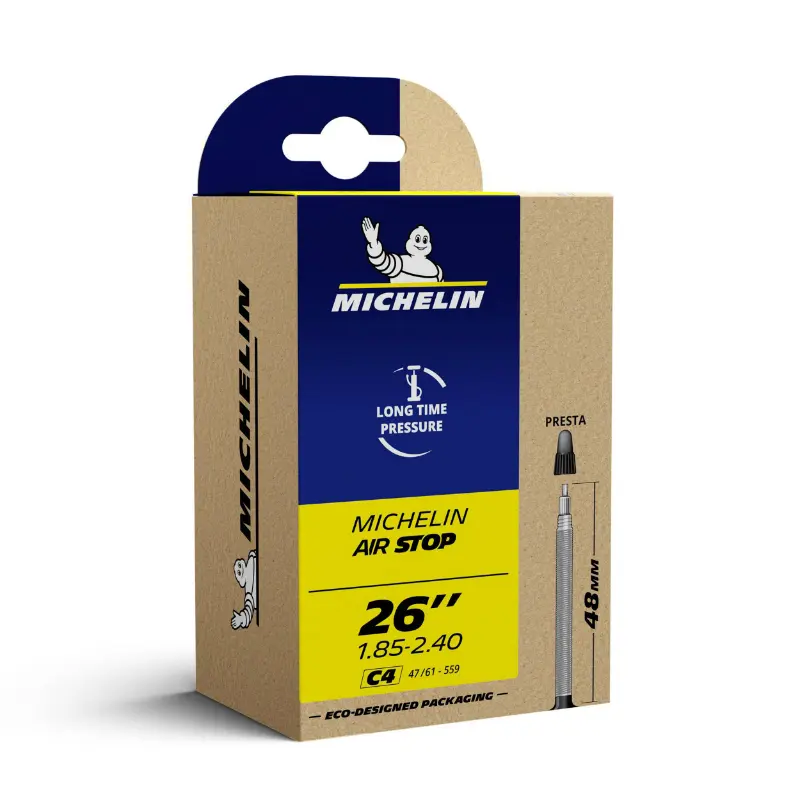Chambre A Air Vélo 26 X 1.85-2.40 Michelin C4 Valve Presta 196G
