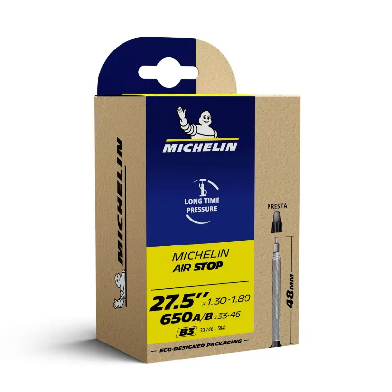 Chambre A Air Vélo 650 A-B 33-46 - 27.5 X 1.30-1.80 Michelin B3 Valve Presta 130G