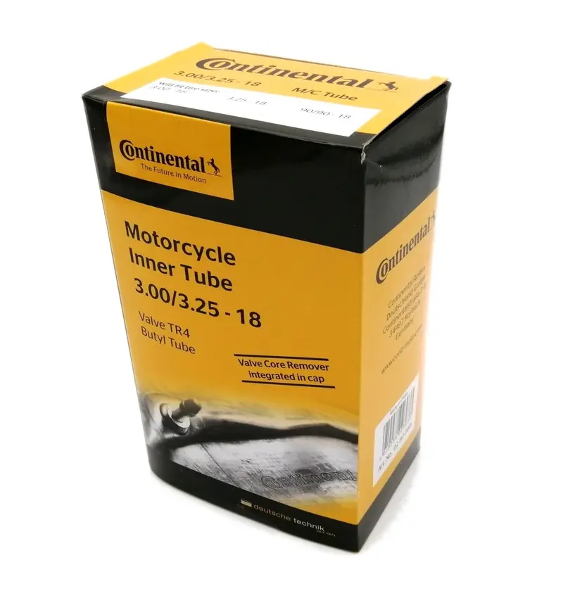 CHAMBRE AIR MOTO 18 3.00-3.25X18 CONTINENTAL (VALVE TR4 DROITE)