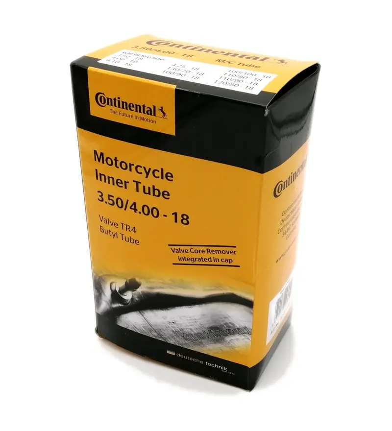 CHAMBRE AIR MOTO 18 3.50-4.00X18 CONTINENTAL (VALVE TR4 DROITE)