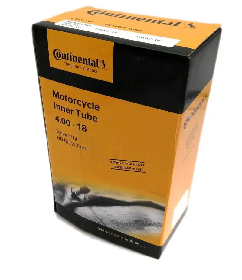 CHAMBRE AIR MOTO 18 4.00X18 CONTINENTAL (VALVE TR4 DROITE) HD RENFORCEE 3MM