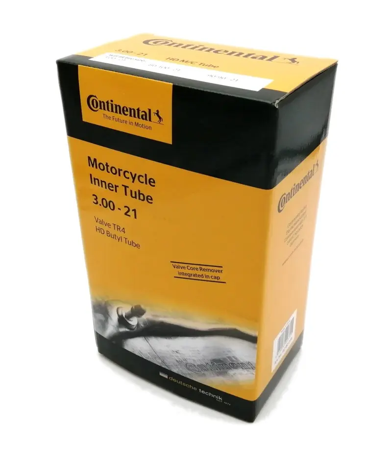 CHAMBRE AIR MOTO 21 3.00X21 CONTINENTAL (VALVE TR4 DROITE) RENFORCEE 3MM